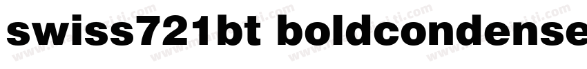swiss721bt boldcondensedBT字体转换